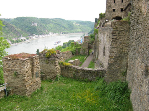 View of the Rhine River Valley from Castle