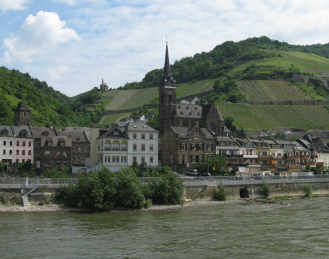 Church near Bacharach Germany - Rhine River