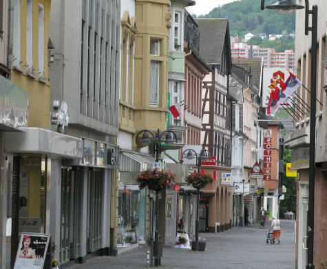 Shopping Street in Bingen Germany