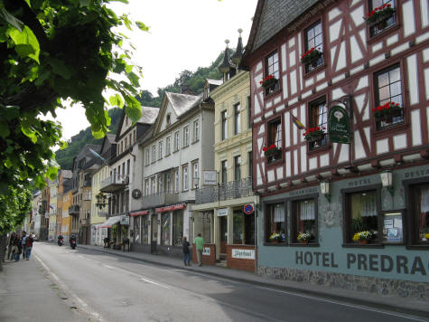 Heerstrasse Road in Sankt Goar Germany
